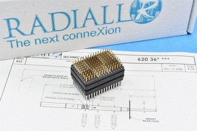Radiall ARINC 600 NSX BPX Series 150 × #22 Insert w/ Size 22 PC Tail ...