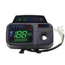 Digital Speedometer for Motorcycles, Multi-Function LCD Motorcycle