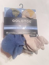 Gold Toe Casual Cushion Mens Socks No Show Ankle 6 Pair Shoe Sz 6-12.5 Lifestyle