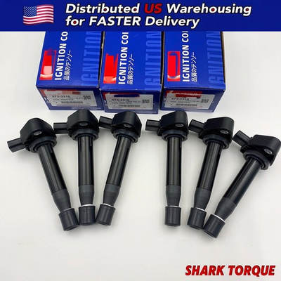 #ad NEW 6x Denso Ignition Coil 673 2310 30520 P8E A01 For Honda Accord Odyssey Acura $80.09