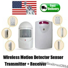 Wireless Alarm Alert PIR/IR Motion Sensor Driveway Detector Home Security System