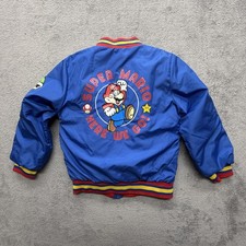 Super Mario Jacket Boys 8 Blue Bomber Graphic Yoshi Nintendo Here We Go
