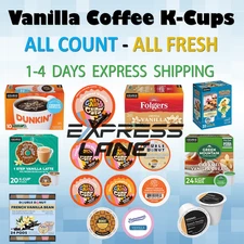 Vanilla Coffee K-cups Pods Capsules for Keurig Machines Flavored Hot Drink