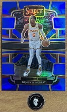 DeJounte Murray 2023-24 Panini Select Concourse Blue Prizm #27 Atlanta Hawks