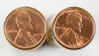 1954-S 1955-S BU Lincoln Wheat Cent Penny Rolls 1c -See Description Lot of 2