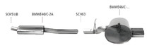 Bastuck Komplettanlage - BMW 3er Serie E46 316i/ 318i/ 320i Compact
