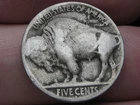 1919 D Buffalo Nickel 5 Cent Piece- Denver, Good/VG Reverse Details