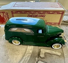 RARE SCALE MODEL HEARSE ASKEW-HOUSER FUNERAL HOME 1938 CHEVROLET BANK