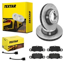 TEXTAR BREMSSCHEIBEN 330mm + BELÄGE HINTEN passend für PORSCHE PANAMERA 970