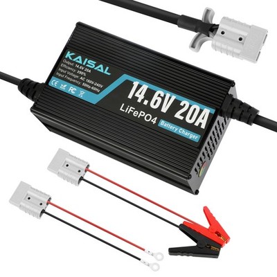 14.6V 20A LiFePO4 Batterieladegerät Ladegerät Intelligent für Lithium Batterie