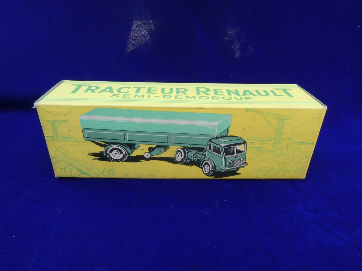 CIJ Renault 120CV Avec Semi-Remorque - 3/70 - Miniature Avec Boîte D'Origine - Excellent État