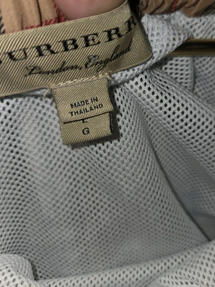 Burberry Men Guildes Check Swim Shorts Trunks Beige Camel Size Lg NWOTs - Image 2 of 4