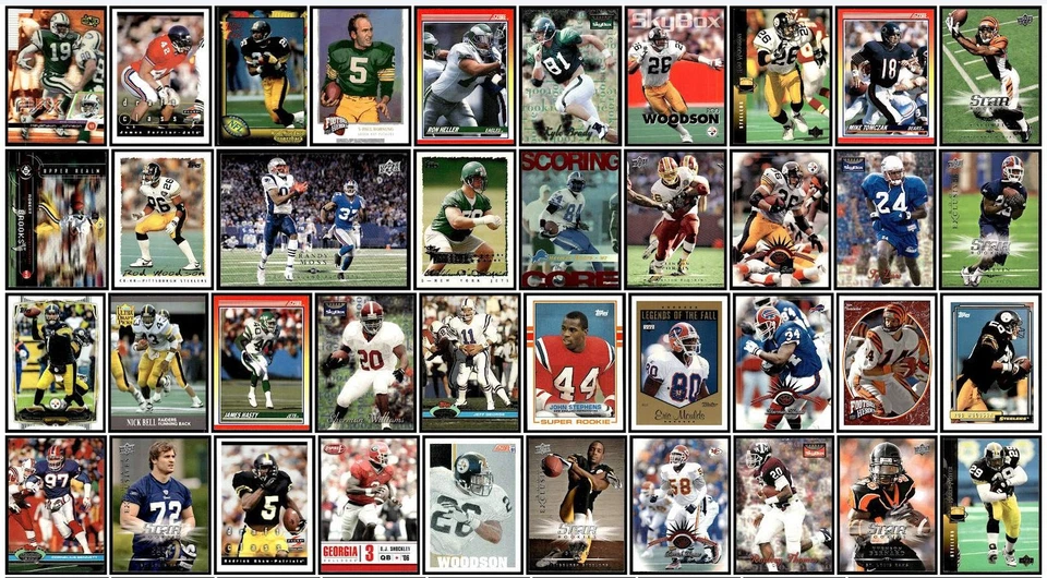 Mixed Lot of 100 Football Sports Cards 1987-2014 Pittsburgh Steelers - Image 2 of 3
