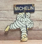 Vintage Michelin Tires Diecut Tire Man Mascot Porcelain Metal Sign