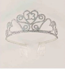 Silver Glitter Birthday Tiara 13