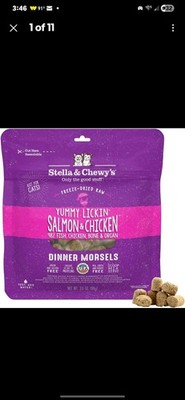 Stella & Chewy'S Freeze-Dried Raw Cat Dinner Morsels - Salmon & Chicken  2xpacks
