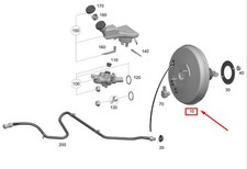 MERCEDES-BENZ EQB X243 Bremskraftverstärker LHD A2434301000 NEUES ECHTES