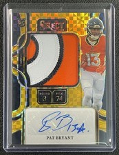 PAT BRYANT 2025 PANINI SELECT PRIME SELECTIONS PATCH AUTO GOLD PRIZM RC 10/10