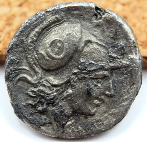 Classical Greek | Lampsakos, Mysia | AR Hemidrachm | Athena | Janiform | RARE