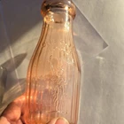Vintage Liberty Milk Co Glass Bottle One Pint Statue Of Liberty Buffalo NY