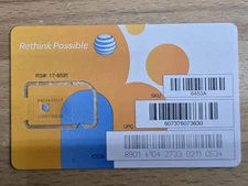 AT&T All-In-One SIM card Kit Nano/Micro/Standard