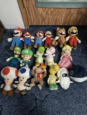Super Mario Plush Lot Nintendo Sanei Set Of  17