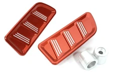 Red Billet Machined Realistic Front Hood Vents for Axial 1/6 JLU Wrangler 250004