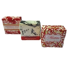 GREENWICH BAY PEPPERMINT WINTERFIELD MISTLETOE CHRISTMAS MINI SOAP BARS 3 COUNT