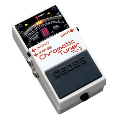BOSS TU 3 Chromatic Tuner Pedal with Sharp 21 Segment LED Meter
