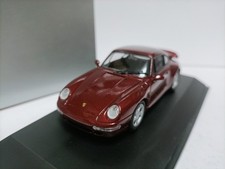 Original 1:43 Porsche 911 993 Turbo Metallic Red Car Model