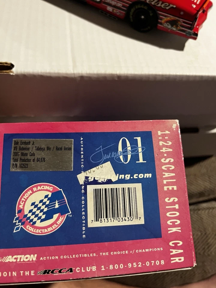 Dale Earnhardt Jr. 2001 Monte Carlo #8 Budweiser /Talledega Win / Raced Version - Image 4 of 4