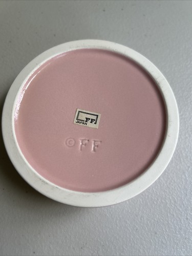 Vintage 1976 FITZ and FLOYD Ceramic Pink SEASHELL Scallop Shell Trinket Box HTF - Picture 7 of 11
