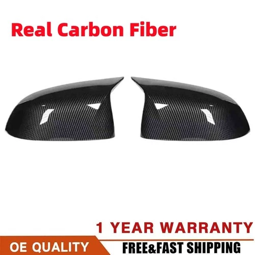 For 2019-2022 2023 BMW X3 G01 X4 G02 X5 G05 Real Carbon Fiber Mirror Cover Caps