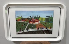 Villeroy & Boch Naif Wedding Party Melamine ~ Italy 11.5 x 18.75 Tray VTG Laplau