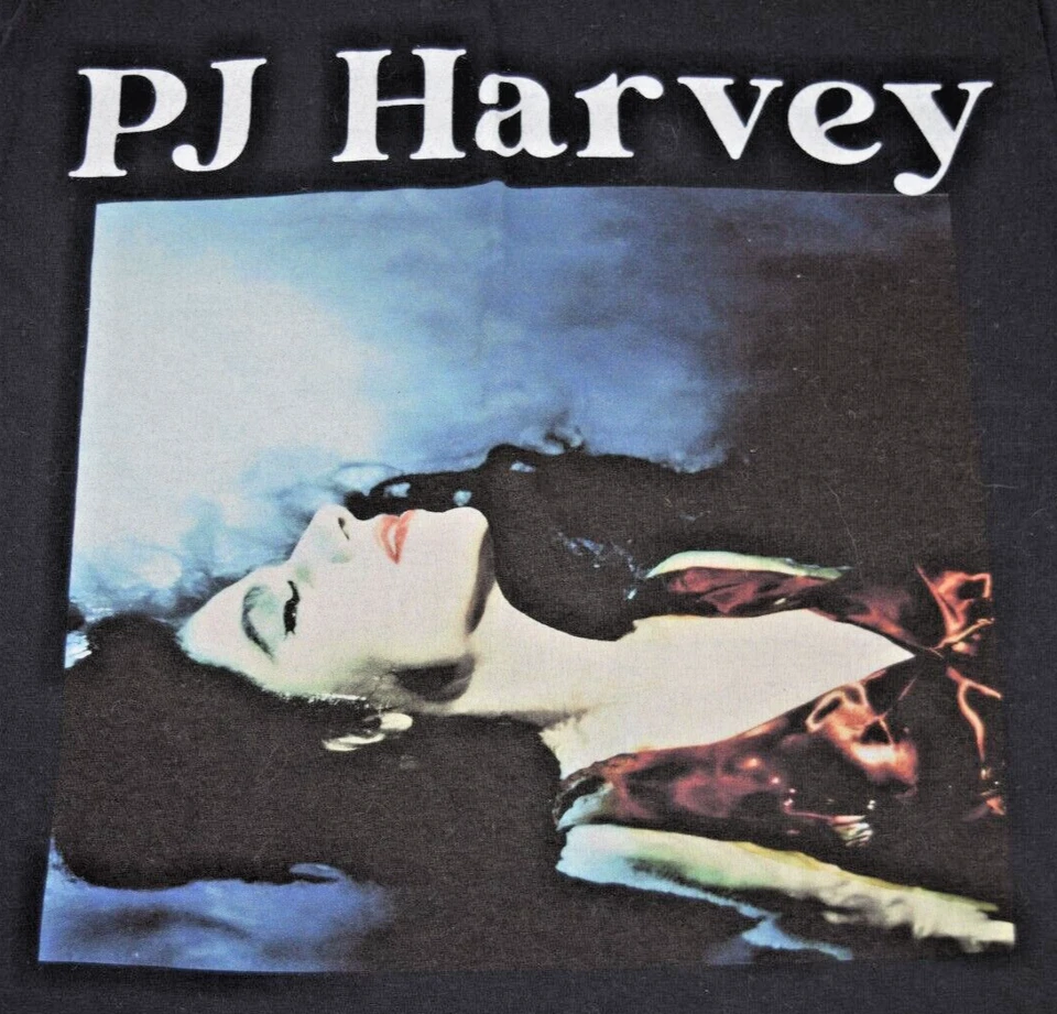 Vintage Band T-Shirt Size S/M 90s PJ Harvey To Bring You My Love Album Black - Image 2 of 4