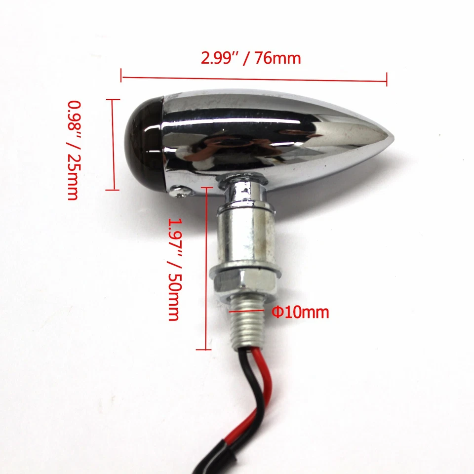 Luces de señalización de giro cromadas para motocicleta Harley Davidson Sportster XL 1200 883 Foto 3 de 4