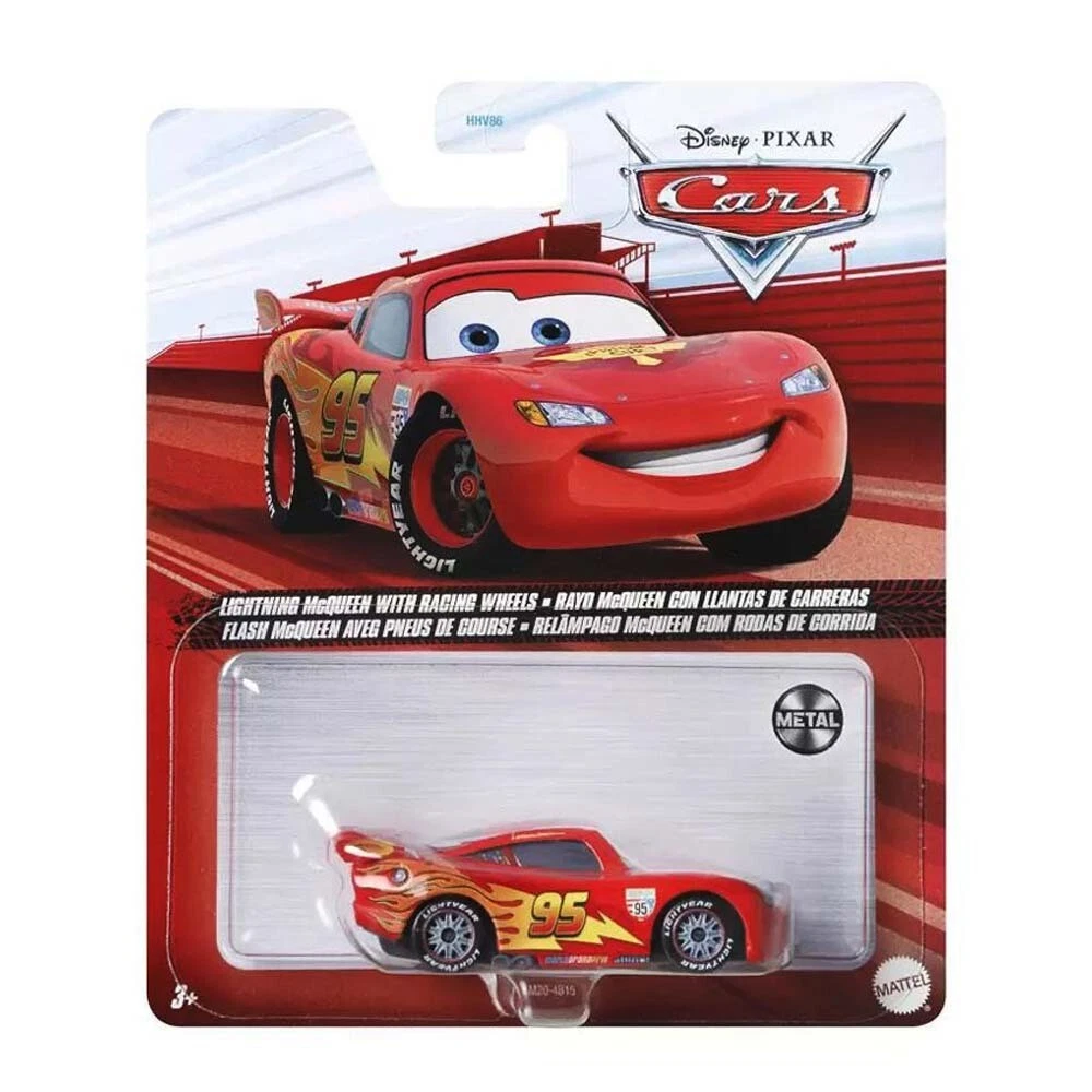 Disney Pixar Cars Lightning McQueen with Racing Wheels 1 55 eBay