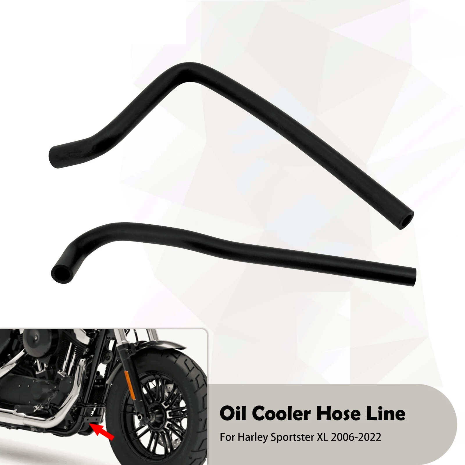 Motorcycle Oil Cooler Tube Oil Drain Hose Line For Harley Sportster XL