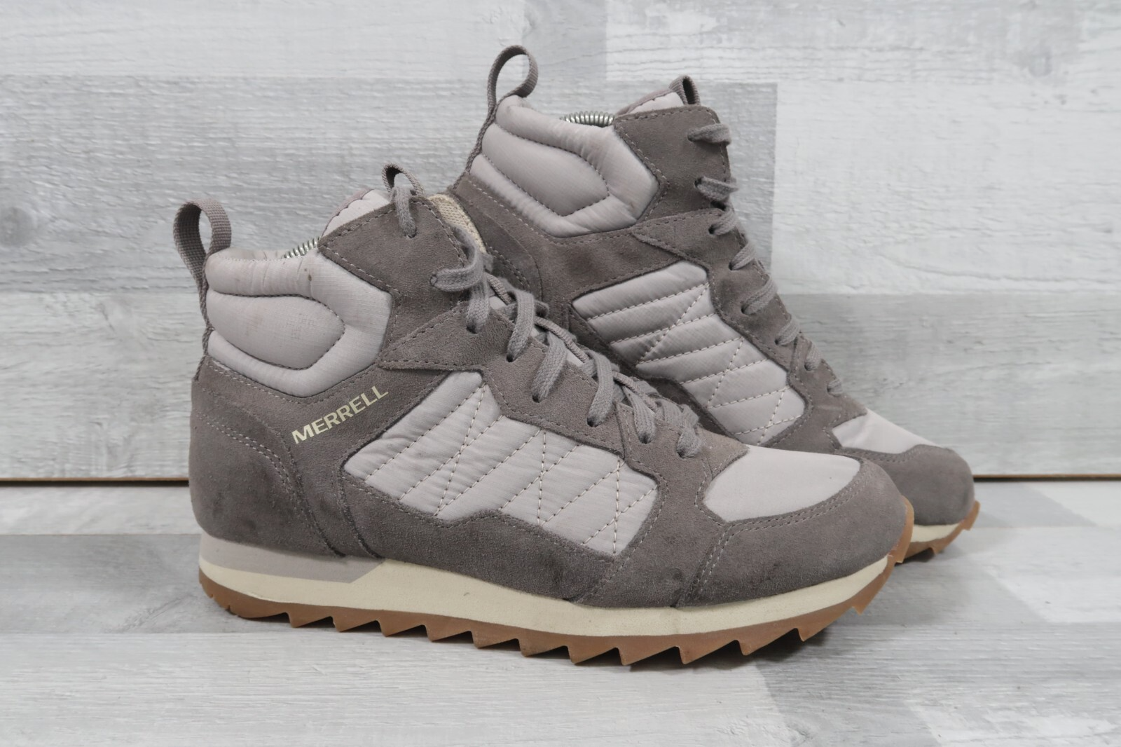 Merrell scarpe da ginnastica donna alpine escursionismo grigie outdoor alte taglia UK 4