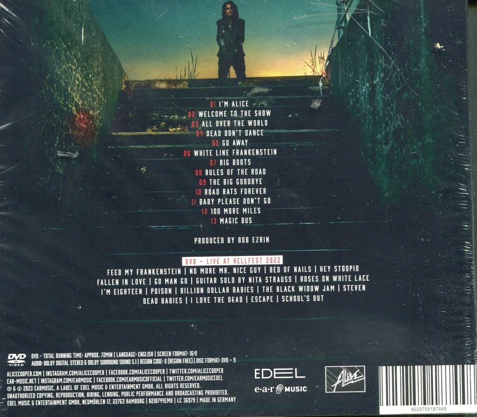 ALICE COOPER---"Road"---(CD+DVD)---NEU & OVP - Bild 2 von 3