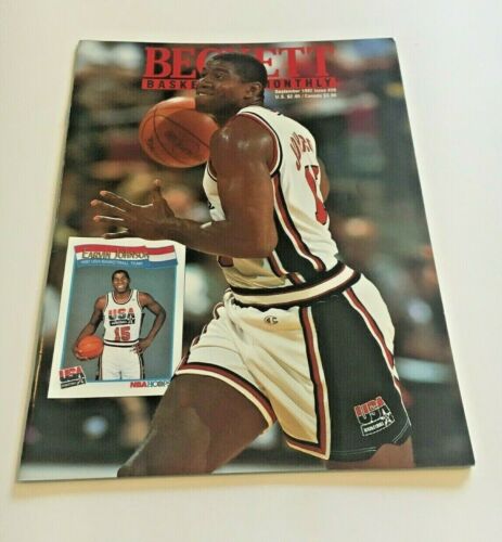 Beckett Basketball Magazine September 1992 # 26 Magic Johnson Cover Dream Team - Picture 1 of 2