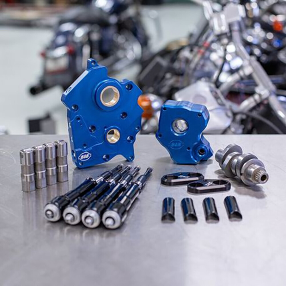 S&S M8 Cam Plate Oil Pump Kit Package Black 465C Chain Harley Touring