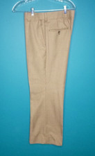 Vtg 70s Levis Panatela Flat Front Pants Trousers Houndstooth Check Flare 35x28.5