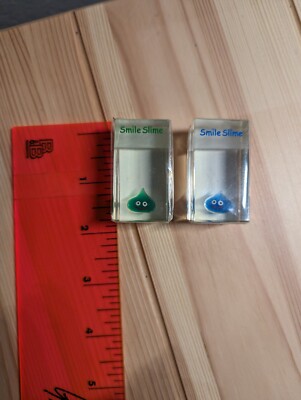 NEW RARE Dragon Quest Slime Memo Holder (set of 2)