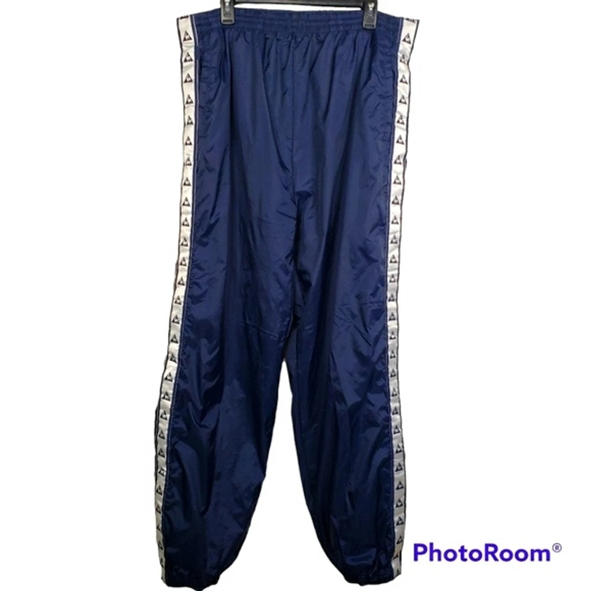 Vintage Le Coq Sportif Mens Full Snap Button Track Pants Size XXL | eBay