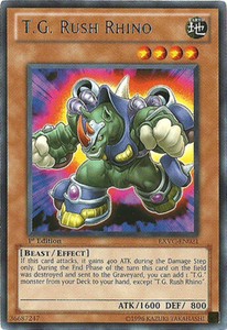 T.G. Rush Rhino - EXVC-EN021 - Rare - Unlimited Edition x3 - Near Mint
