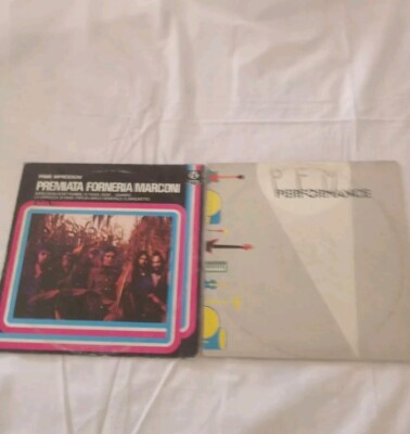 Lot 2 Vinyl Schallplatten PFM Premiata Forneria Marconi - 33 Runden 70er 80er Jahre