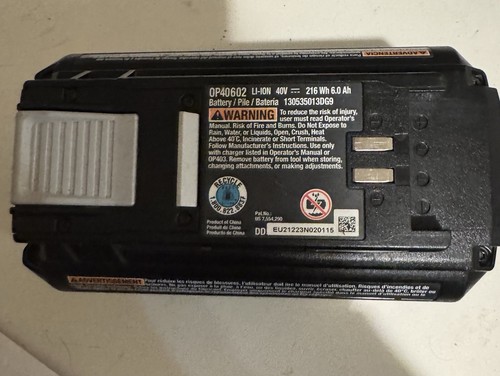 Ryobi 40V Lithium 6Ah High Capacity Battery GENUINE OEM - Picture 9 of 11