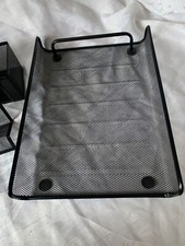 Schreibtischablage A4 3 teilig schwarz