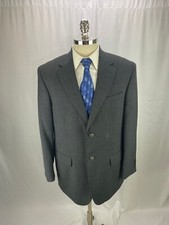Stafford Men's Gray Wool Blazer Jacket 42R